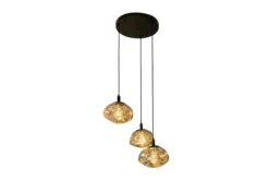 Sale Toms Luxury Lights Hanglamp 3-lichts rond  Amber  Melt