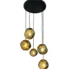Toms Luxury Lights Hanglampen^Hanglamp 5-lichts rond Gold Boaz