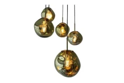 Toms Luxury Lights Hanglampen^Hanglamp 5-lichts rond Gold Boaz