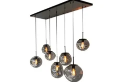 Toms Luxury Lights Hanglampen^Hanglamp 7-lichts Smoked Boaz