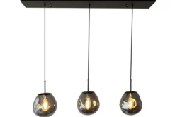 Toms Luxury Lights Hanglampen^Hanglamp 3-lichts Smoked Boaz