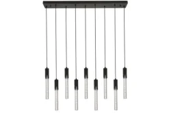 Discount Toms Luxury Lights Hanglamp 9-lichts Zwart Maud