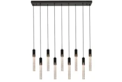 Discount Toms Luxury Lights Hanglamp 9-lichts Zwart Maud