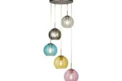 Discount Searchlight Hanglamp 8135-5SS Mardi Gras