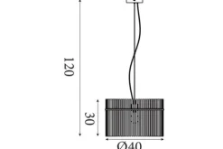 Clearance Searchlight Hanglamp  Swizzle