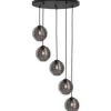 Clearance Highlight Hanglamp Zwart Rookglas Fantasy