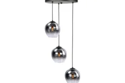 New Highlight Hanglamp Zwart Semi Rookglas Fantasy