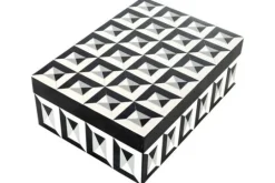 Richmond Interiors Juwelenbox Black White Groot 212088 Licia