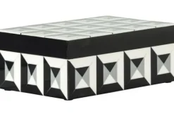 Richmond Interiors Decoratie^Juwelenbox Black White Klein 212087 Licia