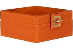 Richmond Interiors Decoratie^Juwelenbox Oranje Groot 212096 Bodine