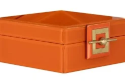 Richmond Interiors Decoratie^Juwelenbox Oranje Klein 212095 Bodine