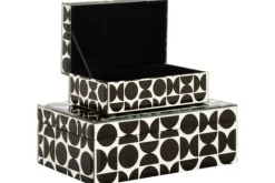 Discount Richmond Interiors Juwelenbox Zwart Groot 212162 Vivian