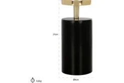 Richmond Interiors Decoratie^Kandelaar Black Gold Klein 211584 Caya