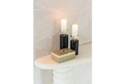 Richmond Interiors Decoratie^Kandelaar Black Gold Klein 211584 Caya