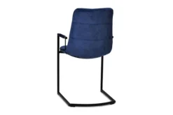 Olijk Eetkamerstoelen^Keukenstoel velvet blue Knus