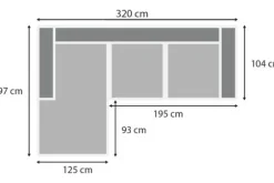 New Be Inspired Quick Loungebank stof Tokio 170 Amarillo