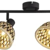 Searchlight Plafondlamp^Plafondlamp 19931-2BK Lance