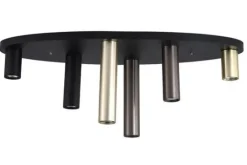 Searchlight Plafondlamp^Plafondlamp 50571-6BK Tubes