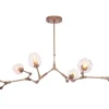 Toms Luxury Lights Plafondlamp^Plafondlamp 8-lichts Brons Cas
