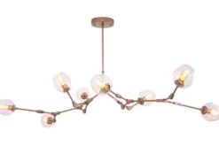 Toms Luxury Lights Plafondlamp^Plafondlamp 8-lichts Brons Cas