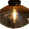 Hot Toms Luxury Lights Plafondlamp 1-lichts Gerookt Saar