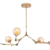 New Toms Luxury Lights Plafondlamp 6-lichts Messing Cas