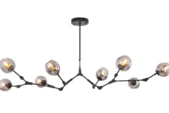 Sale Toms Luxury Lights Plafondlamp 8-lichts Zwart Cas