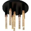 Discount Toms Luxury Lights Plafondlamp 8-lichts Zwart Maud