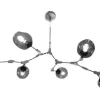 Toms Luxury Lights Plafondlamp^Plafondlamp nikkel 7-lichts Cas
