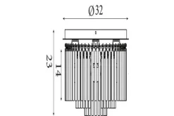 New Searchlight Plafondlamp  Swizzle