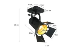 Outlet Steinhauer Plafondlamp 7996ZW Carré Mexlite
