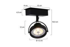 Steinhauer Spots|Plafondlamp^Plafondlamp 1450ZW Lenox