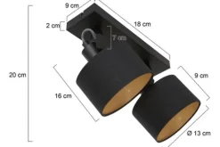Steinhauer Spots|Plafondlamp^Plafondlamp 3334ZW Ornoir Mexlite