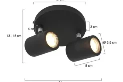 Steinhauer Spots|Plafondlamp^Plafondlamp 2478ZW Upround