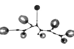 Toms Luxury Lights Plafondlamp^Plafondlamp zwart 7-lichts Cas