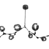 Toms Luxury Lights Plafondlamp zwart 9-lichts Cas