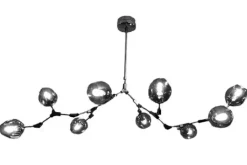 Toms Luxury Lights Plafondlamp zwart 9-lichts Cas