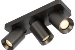 Lucide Spots|Plafondlamp^Plafondspot Zwart Staal Nigel