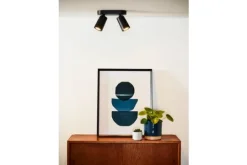 Lucide Plafondspot Zwart Xyrus