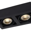 Outlet Lucide Plafondspot Zwart Zefix