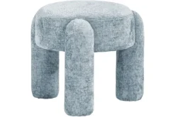 Richmond Interiors Poefen^Poef 212317 Light Blue Chenille Holly
