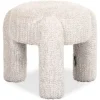Richmond Interiors Poefen^Poef 212721 Lovely Cream Holly