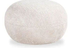Richmond Interiors Poefen^Poef 212214 Lovely Cream Jace