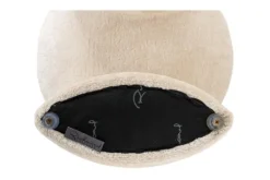 Best Richmond Interiors Poef 210880 White Chenille Fargo
