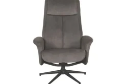 Relaxstoelen|Draaifauteuils^Relaxfauteuil Antraciet Cosmo CH-73.023 Bergen