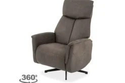 Relaxstoelen|Draaifauteuils^Relaxfauteuil Antraciet CM-55.052 Aarhus