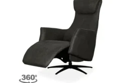 Relaxstoelen|Draaifauteuils^Relaxfauteuil Antraciet SX-84.021 Lund
