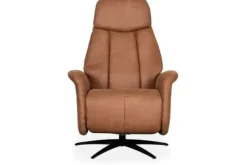 Label51 Relaxstoelen|Draaifauteuils^Relaxfauteuil Cognac SX-84.014 Oslo