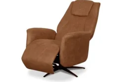 Label51 Relaxstoelen|Draaifauteuils^Relaxfauteuil Cognac SX-84.017 Stockholm