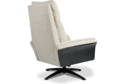 Best Label51 Relaxfauteuil met hocker Naturel DA-89.005 Zenza